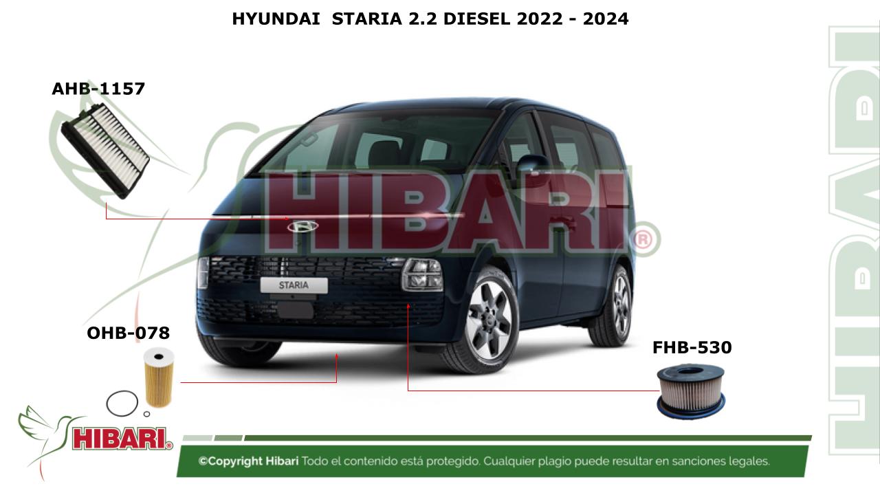 En este momento estás viendo HYUNDAI  STARIA 2.2 DIESEL 2022 – 2024